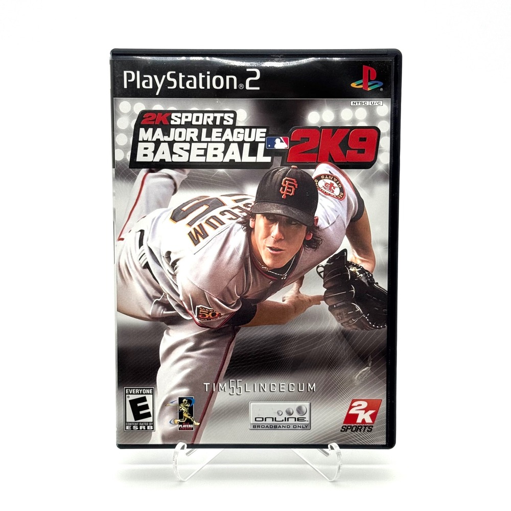 Major League Baseball 2K9 Sony PlayStation 2 PS2 Game CIB Tim Lincecum
